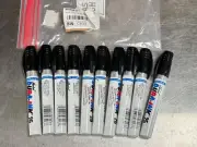 10 new MARKAL 96223 Black Dura Ink #25 Medium Chisel Tip Marking Paint Markers