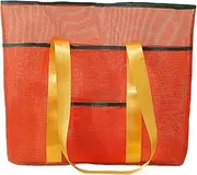 [Generic] Beach Bag - Portable Travel Storage Tote,Large Capacity, Beach Organizer, Multifunctional Travel Supplies for Towel Cosmetics Swimsuit