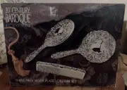 Vintage Godinger Silver Art Co Silverplate Vanity Set Brush Comb Mirror NIB 12AA
