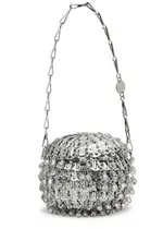 Rabanne 1969 Ball Nano Disc top Handle bag - Silver One Size