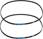 uxcell 2pcs 390XL Rubber Timing Belt 195 Teeth 10mm Width 5.08mm Pitch Synchronous Closed Loop Geared Drive Belt Black for Industrial
