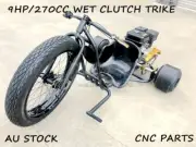 9HP 270CC MOTORISED DRIFT TRIKE HUFFY SLIDER FAT BOY GOKART FATBOY DT4 FULL BLK
