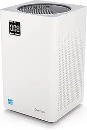 [Kenmore] PM2010 Air Purifier with H13 True HEPA Filter, Covers Up to 1200 Sq.Foot, 24db SilentClean 3-Stage HEPA Filtration System, 5 Speeds for Home Large Room, Kitchens & Bedroom