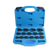 15PCS Single Opening Wrench Set Offset Flare Nut Wrench Spanner 10-24mm