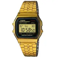 在飛比找Yahoo奇摩購物中心優惠-CASIO 城市經典超薄數位錶(A159WGEA-1A)-金