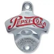 PEPSI COLA STARR X Stationary Wall Mount BOTTLE CAP OPENER Bar Popper Beer Soda