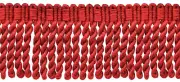 Cherry Red / 3" Knitted Bullion Fringe Trim / Color: E13 [18 Yards]