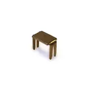 YKK #5 Bottom Stops Regular Metal Gilt - 100 Pack