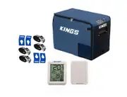 Kings 40 ESCAPE Fridge/Freezer Cover Insulated+ Wireless Fridge Thermometer + Fridge Tie-Down Kit (4-Pack)