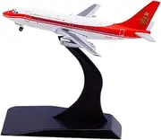 Pre-Built Model Aircraft 7CM for Dragonair B737-200 VR-HYL 1:400 Die-Cast Airplane Model Display Aircraft for Adults with Stand Miniature Airplane Model