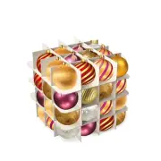Ornament 64 Baubles Storage Box Ornament Xmas Tree Bag Decoration Box New