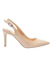 [Ravella] Whiz Heeled Shoes In Nude Patent
