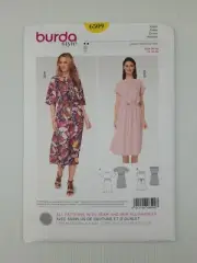 Burda Sewing Pattern 6509 Women's Dress Pattern Size US 8-20 EUR 34-46 NEW