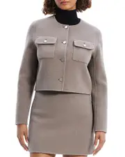 Theory Double Face Wool & Cashmere Pocket Jacket