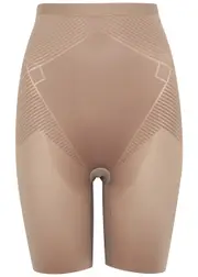 Spanx Thinstincts 2.0 High-Waist Mid-Thigh Shorts - Brown - XL XL