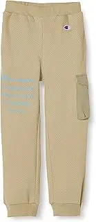 [Champion] Toddler CK-U205 Boys Long Pants, Flap Pockets, Ribbed Waist, Graphic Print, Script Logo