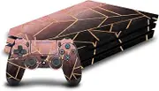 Official Elisabeth Fredriksson Pink and Black Art Mix Vinyl Sticker Gaming Skin Decal Cover Compatible with Sony PlayStation 4 PS4 Pro Console and DualShock 4 Controller