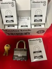 6 Locks by Master 1KA-2132 1 3/4” Lot of 6 KEYED ALIKE Padlocks