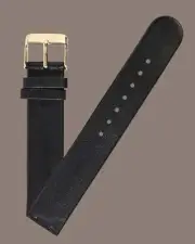 Pandora SW1089 Genuine Black Leather Strap with Gold Buckle 18mm x 18mm