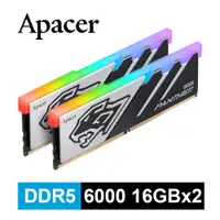 在飛比找PChome24h購物優惠-Apacer宇瞻 Panther DDR5 6000 32G