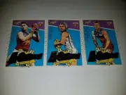 2017 AFL SELECT FOOTY STARS BRISBANE LIONS A-GRADERS TEAM SET 3 CARDS