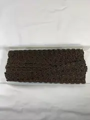 '3/4 Gimp Braid Trim CHOCOLATE BROWN- (sold by the yard)