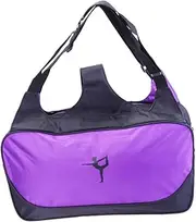 Kisangel Yoga Mat Carrying Bag Shoulder Straps Large Capacity Travel Handbag in Polyester for Gym Sports Hiking Camping