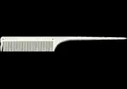 JRL Fine Teeth Tail Comb 8.5" - White