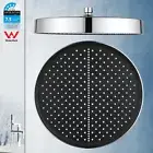 Chrome 13'' Round Plastic Shower Head Enlarge Only For Gooseneck Wall Arm Rail