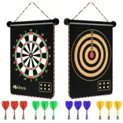 Magnetic Dart Board Indoor Outdoor Games for Kids with 12 Darts, Gifts for Te...