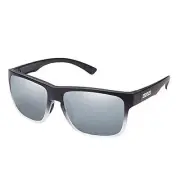 Suncloud Optics Rambler Injection Molded Sunglasses (Black Gray Fade, Silver Mir