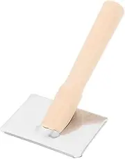 COMPUKAS Wooden Handle Pet Slicker Brush for Dogs and Cats Grooming Tool for Dematting and Deshedding Comfortable Grip Enhances Shine and Smoothness for Long and Short Hair