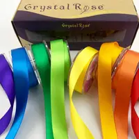 在飛比找蝦皮商城優惠-【Crystal Rose緞帶】經典雙緞面/彩虹Rainbo