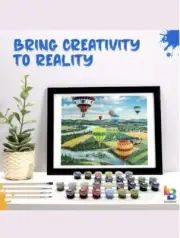 Ledgebay Paint by Numbers Kit Hot Air Balloons Ballooner's Rally 16X20 New