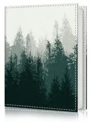 Photo Album 4x6, 56 Pockets Small Picture Book Foggy Forest Trees, Personaliz...