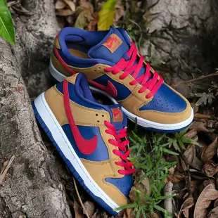 Nike SB Dunk Low 棕紅藍 BQ6817-700 US6.5 棕紅藍