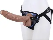 TangoDS Strap On Dildo Strap-On Penis for Women 29cm Silicone Strap-On Dildos Removable Dildos with Strong Suction Cup Butt Plug for Men Women(D Brown)