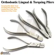 Orthodontic Lingual Tweed Arch & Torquing Plier Set Surgical Braces Treatment