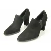 Stuart Weitzman Black Suede CORRAL Ankle Boot Stretch Pumps size 7.5 NIB $425