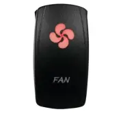 DragonFire Racing Lighted Switch Fan On/Off Red 521382