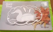 Vintage Oneida Wm. A. Rogers Silver Duck Trivet Collectible Servingware