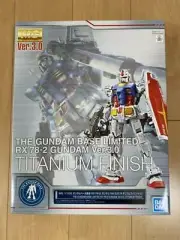 BANDAI The Gundam Base Limited MG 1/100 RX-78-2 Gundam Ver.3.0 TITANIUM FINISH