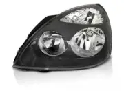 Schwarz LINKS Scheinwerfer for Renault Clio II B Facelift Halogen 2001-2005 LHD