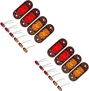 Gatuida 2sets Truck Side Lights Trucks Trailer Taillights The Tow Parking Lights Tail Lights LED Truck Light LED Truck Safety Light LED Indicator Light LED Camper Light Plastic 10pcs*2