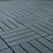 Btmway 12-In All-Weather Plastic Square Interlocking Patio Deck Tile (44-Pack)