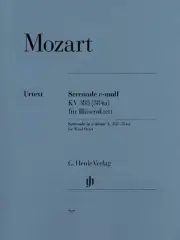 Mozart Serenade in C Minor K 388 for Oboe Clarinet Horn Henle Urtext Music Book