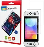 AZURAOKEY Tempered Glass Screen Protector for Switch 2, 9H Tempered Glass Film with Smooth, Bubble Free, Anti-Scratch, 2 Pack