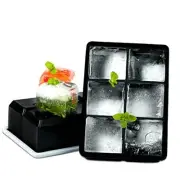 Large Ice Cube Tray 2 Pack Silicone Ice Cube Trays with Lid for Freezer