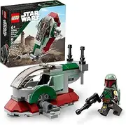 [LEGO] Star Wars Boba Fett's Starship Microfighter 75344, Building Toy Vehicle with Adjustable Wings and Flick Shooters, The Mandalorian Set for Kids