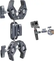 SmallRig Double Clamp Camera Mount, Super Clamp for Umbrella, Pole, Tripod, Handlebar, Chair, Max Load Capacity 3.5kg - 4103B